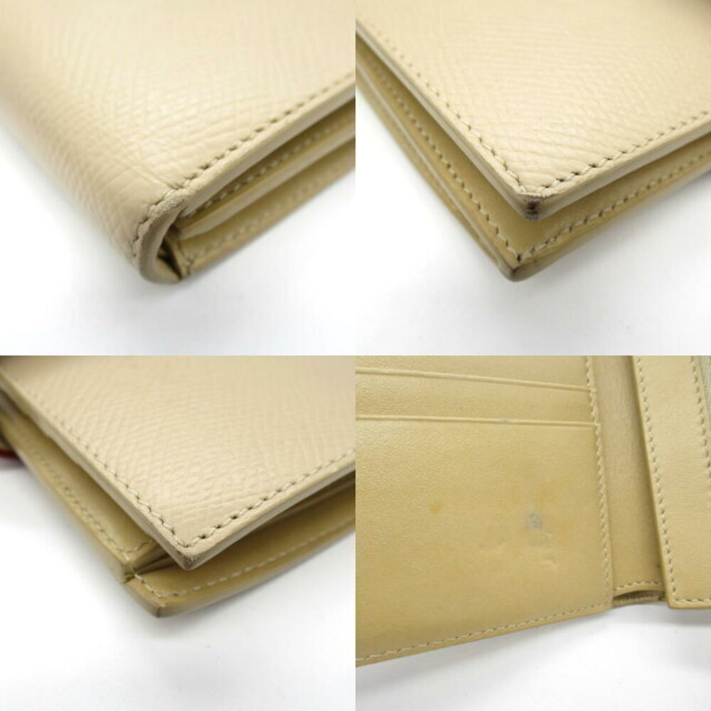 Celine s Beige Wallet Calfskin Bifold - Picture 9 of 10